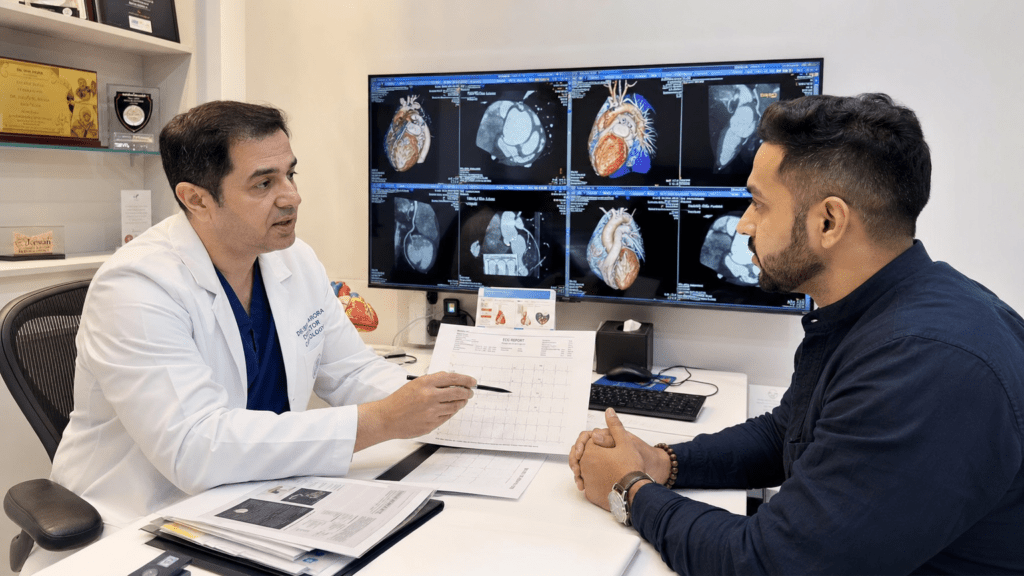 Heart treatment consultation before travel to India
