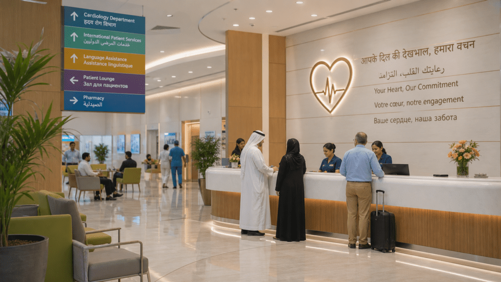 International patient services at Indian heart hospital