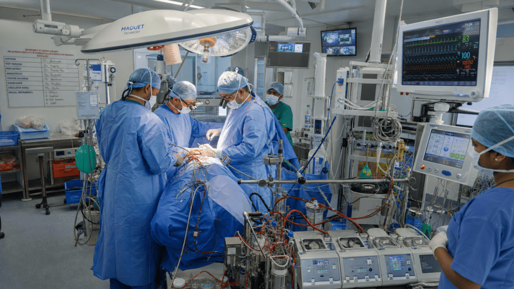 Advanced cardiac surgery in India